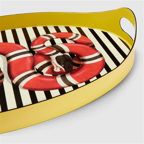 gucci home snake pillow|Gucci incense trays.